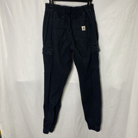 FIVE STAR GENERAL Cargo Jogger Mid Rise Elastic Waist Pants Womens S Black - Picture 3 of 10